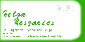 helga meszarics business card